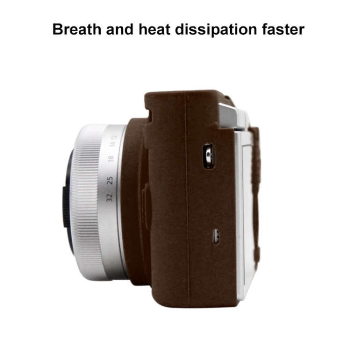 PULUZ Soft Silicone Protective Case for Panasonic Lumix GF10(Coffee)