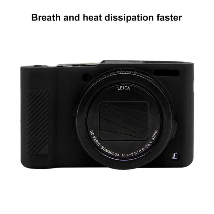 PULUZ Soft Silicone Protective Case for Panasonic Lumix  LX10(Black)