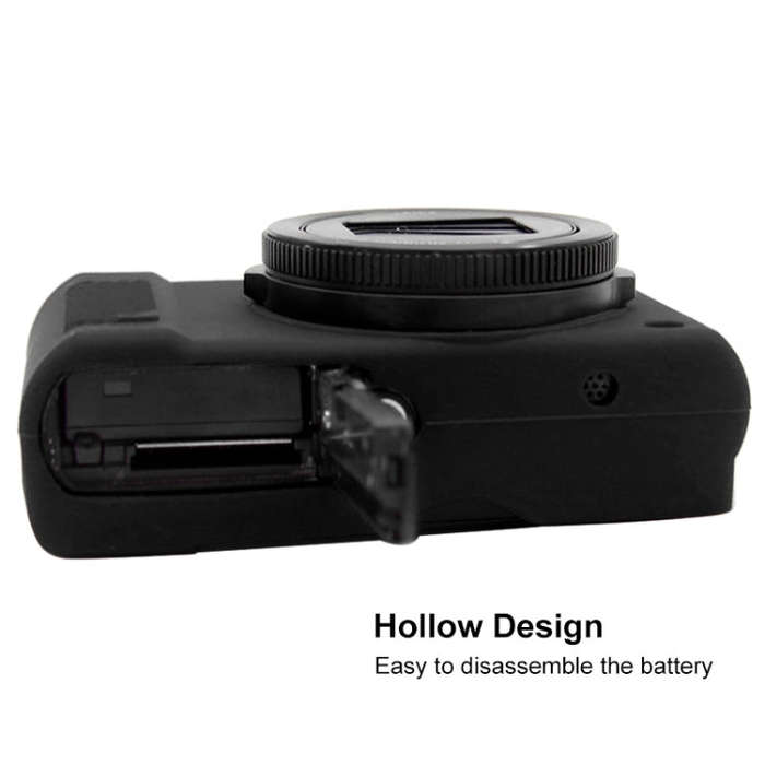 PULUZ Soft Silicone Protective Case for Panasonic Lumix  LX10(Black)