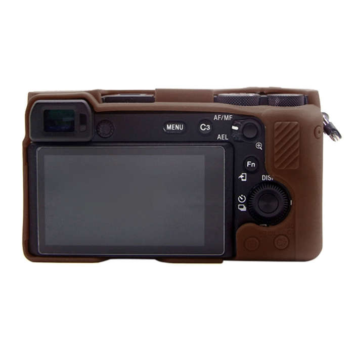 PULUZ Soft Silicone Protective Case for Sony A6600 / ILCE-6600(Coffee)