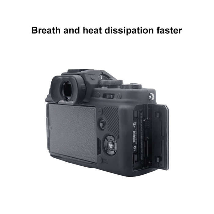 PULUZ Soft Silicone Protective Case for Fujifilm X-T4(Black)