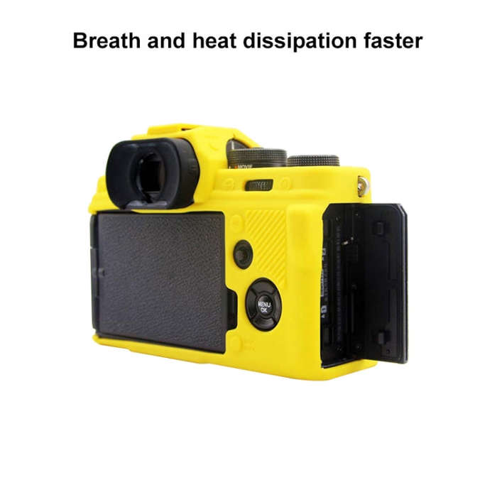 PULUZ Soft Silicone Protective Case for Fujifilm X-T4(Yellow)