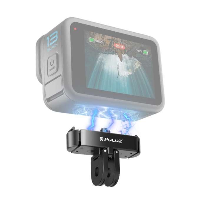 For GoPro HERO13 Black PULUZ Magnetic Quick Release Metal Base (Black)