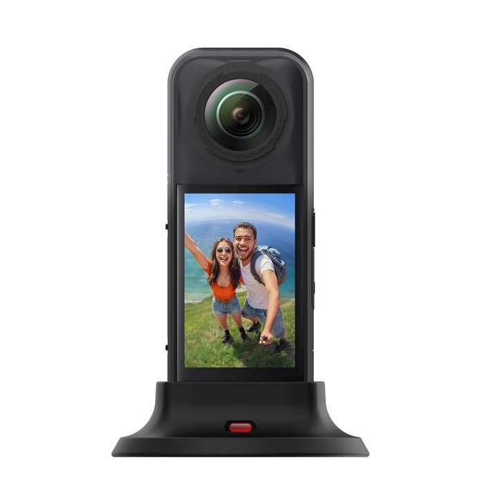 For Insta360 X5 PULUZ Silicone Dock Desktop Adhesive Base Bracket (Black)
