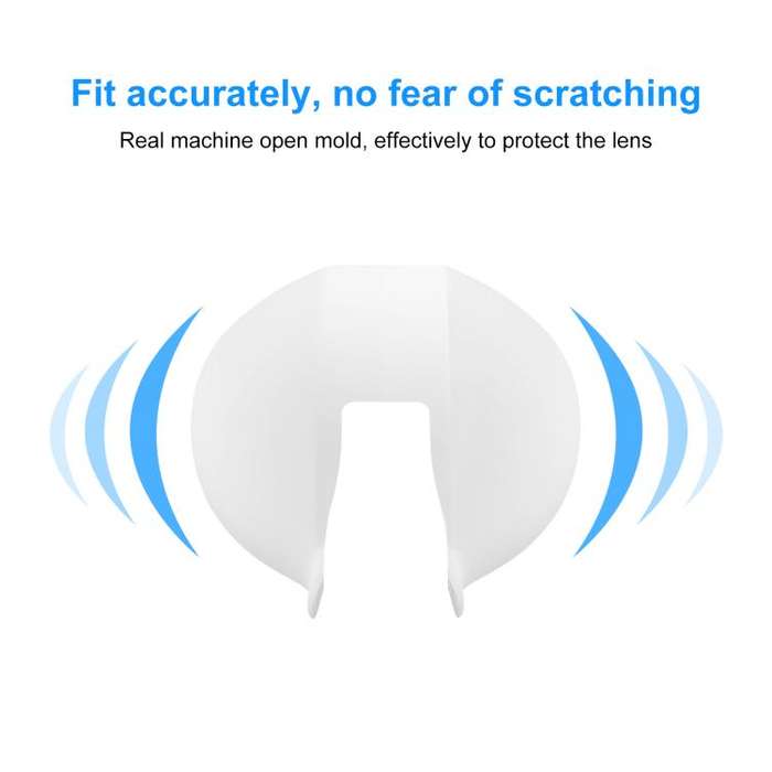 For Insta360 X5 PULUZ Invisible Dive Case Lens Guard Silicone Protective Lens Cap Cover (White)