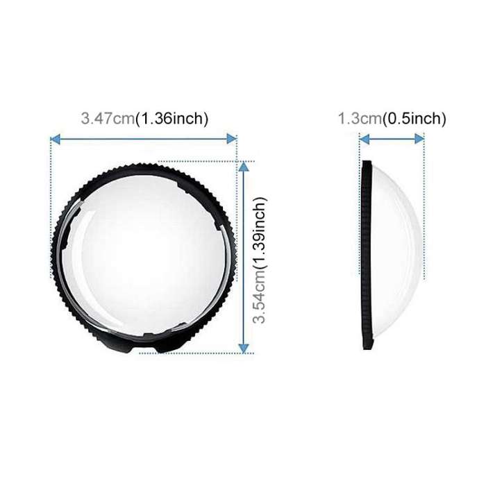 For Insta360 X5 PULUZ Standard Rotation PC Lens Guard  Protective Cover (Transparent)