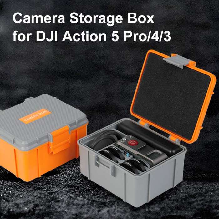 For DJI Osmo Action 5 Pro / 4 / 3 PULUZ Waterproof Hard Carrying Suitcase Outdoor Protective Stor...
