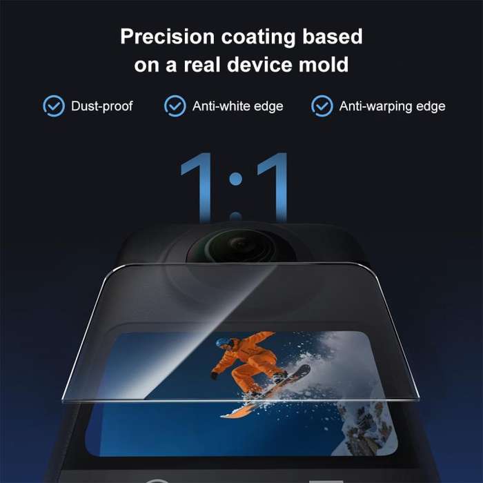 For DJI Osmo 360 PULUZ Screen Explosion-proof Tempered Glass Films (Transparent)