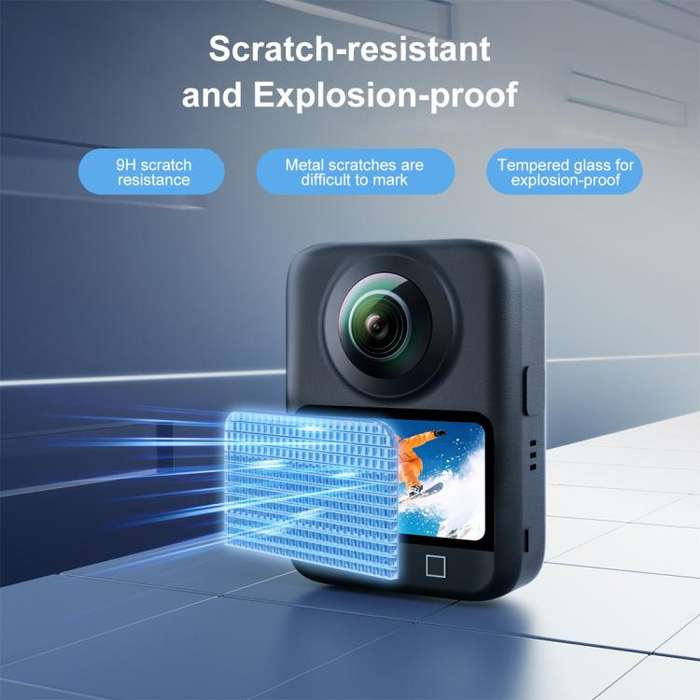 For DJI Osmo 360 PULUZ Screen Explosion-proof Tempered Glass Films (Transparent)