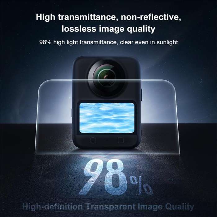 For DJI Osmo 360 PULUZ Screen Explosion-proof Tempered Glass Films (Transparent)