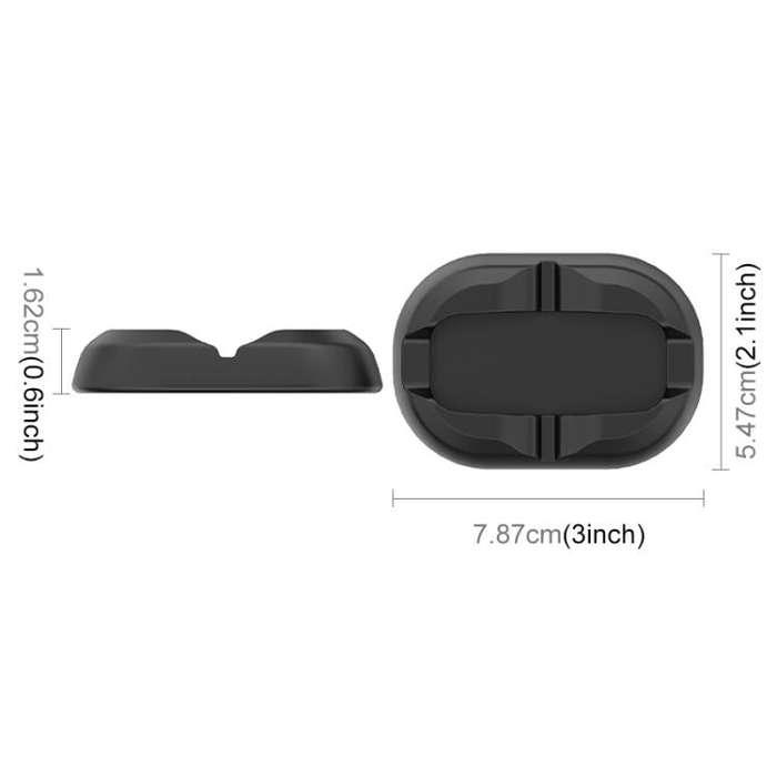 For DJI Osmo 360 PULUZ Desktop Silicone Base Stand (Black)