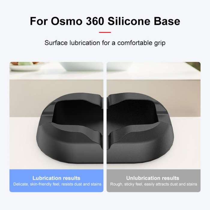 For DJI Osmo 360 PULUZ Desktop Silicone Base Stand (Black)
