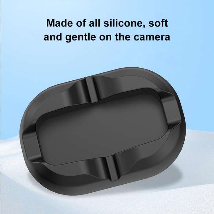 For DJI Osmo 360 PULUZ Desktop Silicone Base Stand (Black)