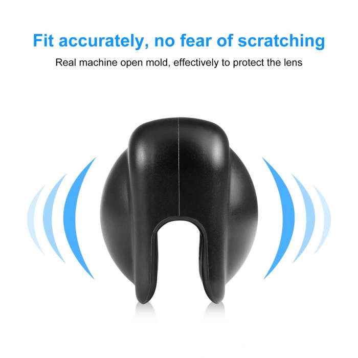 For Insta360 X3 PULUZ Silicone Protective  Lens Cover(Black)