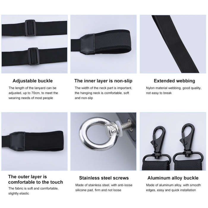 PULUZ Neck Lanyard Strap for DJI RC 2 / RC 1 / Air 3 / Mini 4 Pro / Mini 3 Pro / Air 2S / Air 2 /...