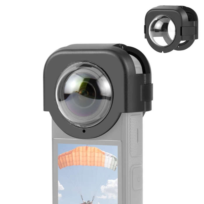 For Insta360 X4 PULUZ Snap-on Lens Guard Protective Cover (Black)