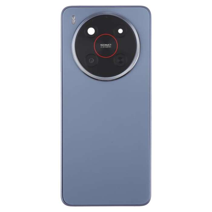 For ZTE Blade V70 Max Plastic Battery Back Cover with Middle Frame / Camera Lens Cover(Purple)