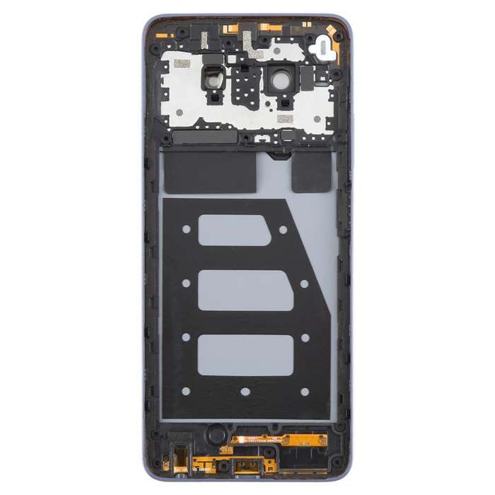 For ZTE Blade V70 Max Plastic Battery Back Cover with Middle Frame / Camera Lens Cover(Purple)