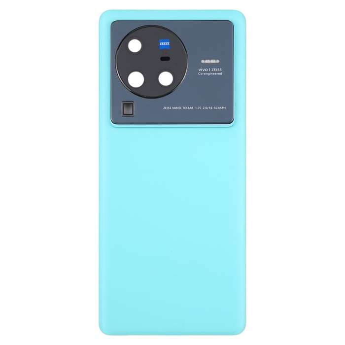For vivo X80 Pro Battery Back Cover with Camera Lens Cover(Blue)