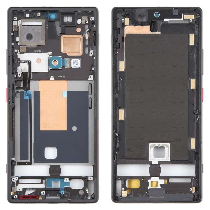 For ZTE nubia Z70 Ultra NX733J NX736J Middle Frame Bezel Plate (Black)