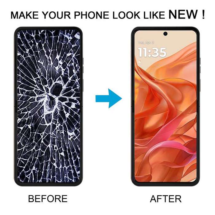 For Motorola Razr 50 Original LCD Screen Digitizer Full Assembly with Frame (Orange)
