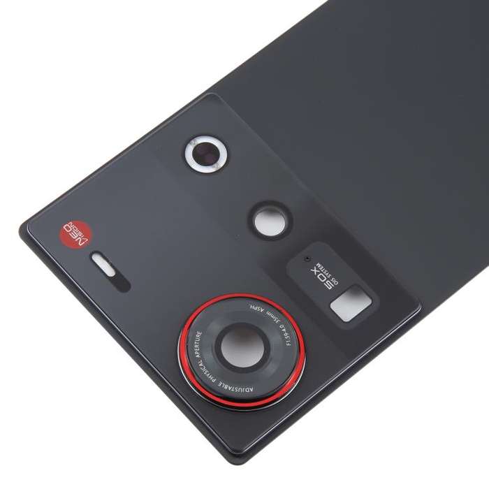 For ZTE nubia Z70 Ultra NX733J NX736J Glass Battery Back Cover with Camera Lens Cover(Black)