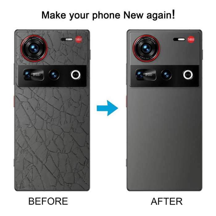 For ZTE nubia Z70 Ultra NX733J NX736J Glass Battery Back Cover with Camera Lens Cover(Gold)