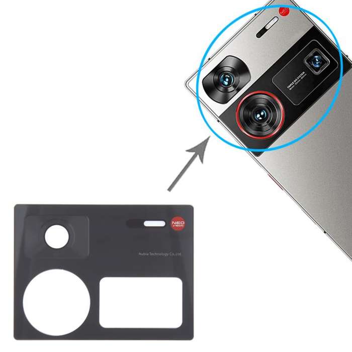 For ZTE nubia Z60 Ultra NX721J Back Camera Lens (Black)