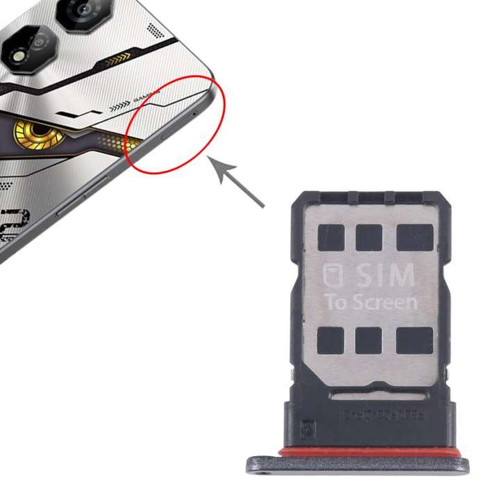 For ZTE nubia Neo 2 Z2352N SIM Card Tray (Black)