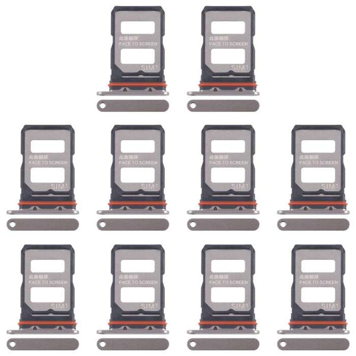 For Xiaomi 14T Pro 5G 10pcs Original SIM Card Tray + SIM Card Tray (Gold)