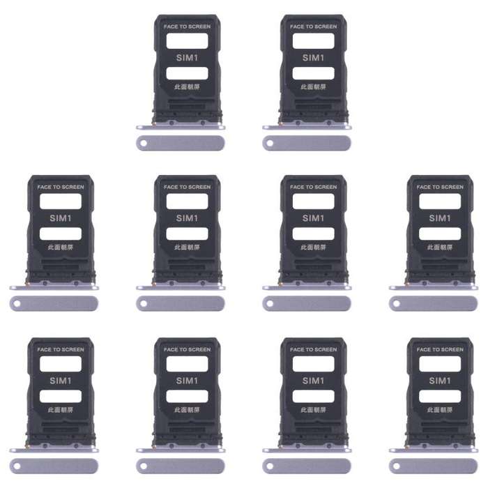 For Xiaomi 15 10pcs Original SIM Card Tray + SIM Card Tray (Blue)