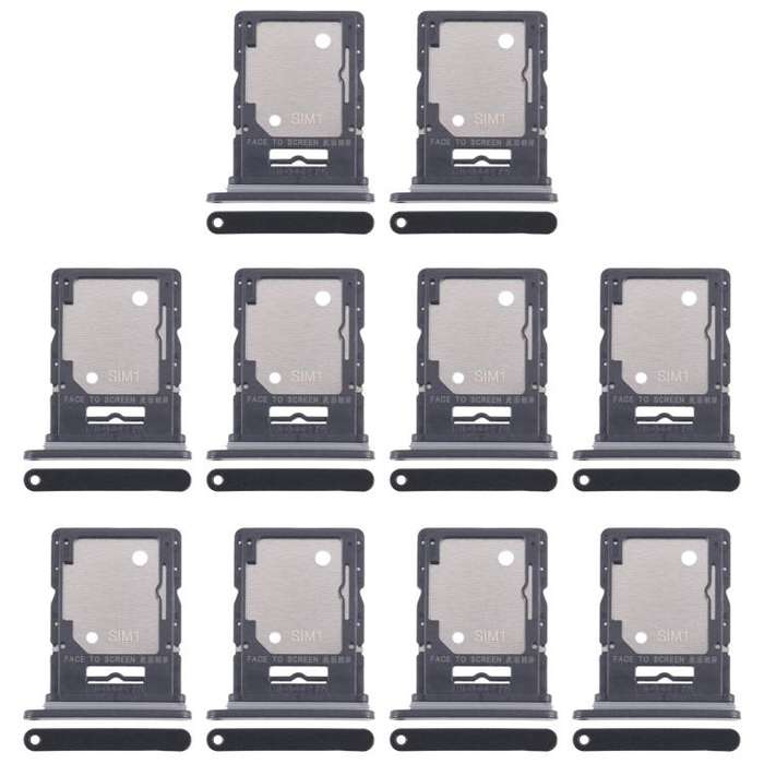 For Xiaomi Redmi Note 14 5G 10pcs Original SIM + SIM / Micro SD Card Tray (Black)