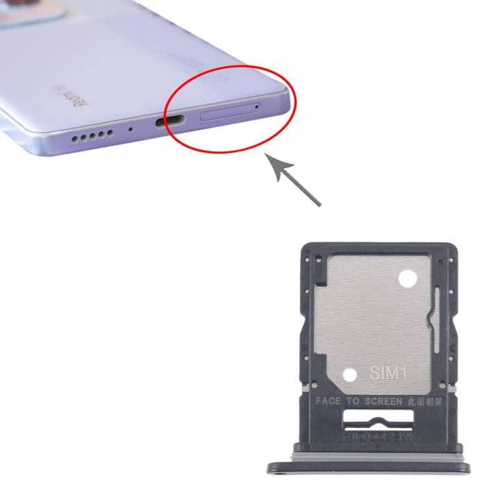 For Xiaomi Redmi Note 14 5G 10pcs Original SIM + SIM / Micro SD Card Tray (Black)