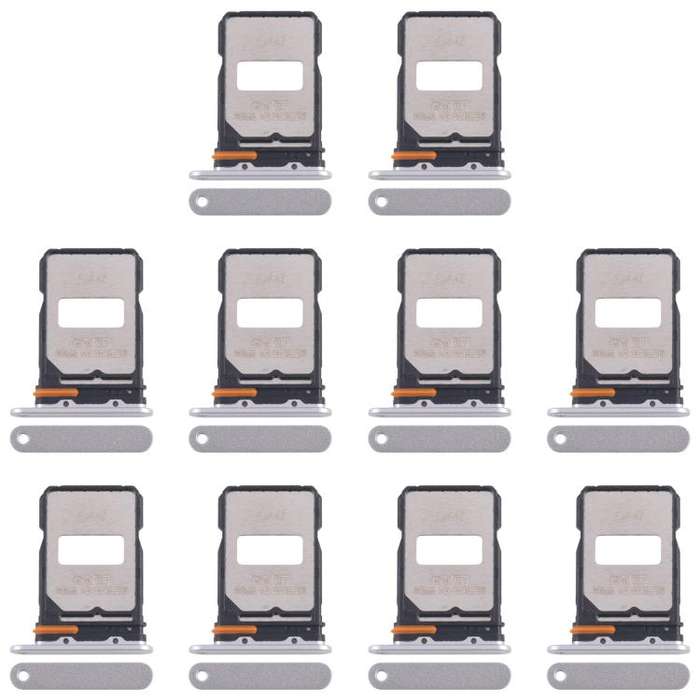 For Xiaomi Redmi Turbo 4 Pro 10pcs Original SIM Card Tray + SIM Card Tray (Silver)