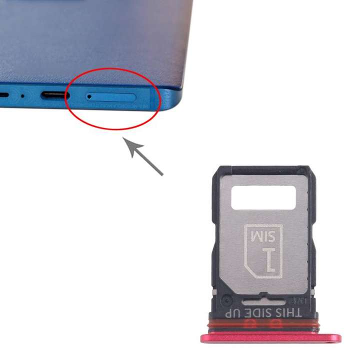 For Motorola Edge 30 Fusion XT2243-1 10pcs Original SIM Card Tray + SIM Card Tray (Red)