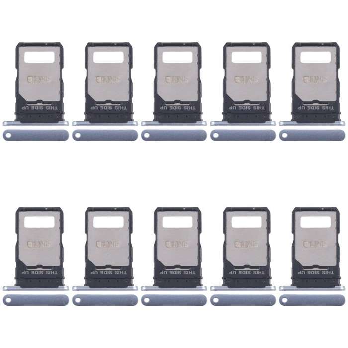 For Motorola Edge 50 Fusion 10pcs Original SIM Card Tray + SIM Card Tray (Blue)