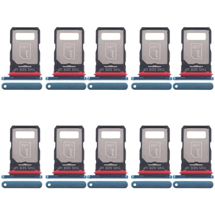 For Motorola Edge 40 Neo XT2307-1 10pcs Original SIM Card Tray (Blue)