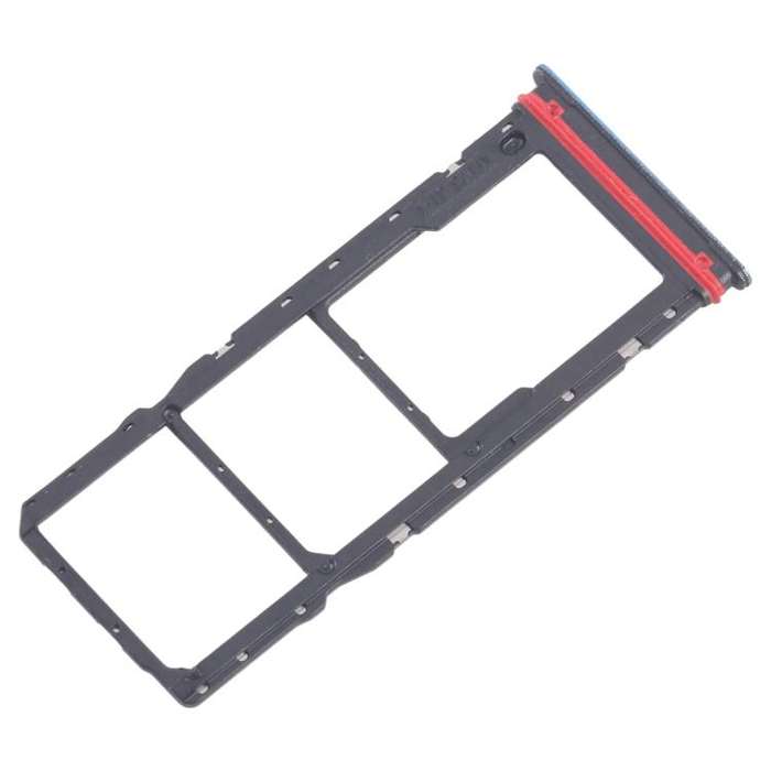 For Motorola Moto G04 10pcs Original SIM Card Tray + SIM Card Tray + Micro SD Card Tray (Blue)