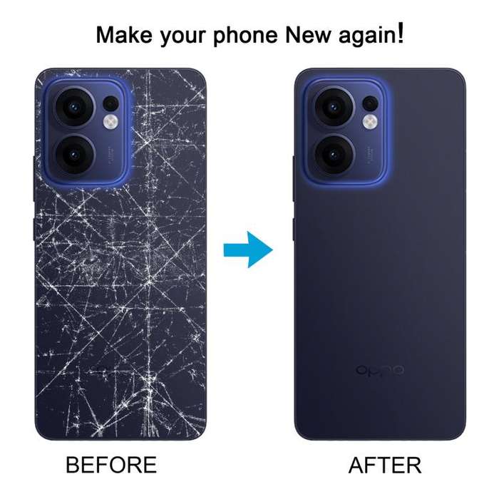 For OPPO Reno13 F Original Back Cover with Camera Lens Cover(Dark blue)