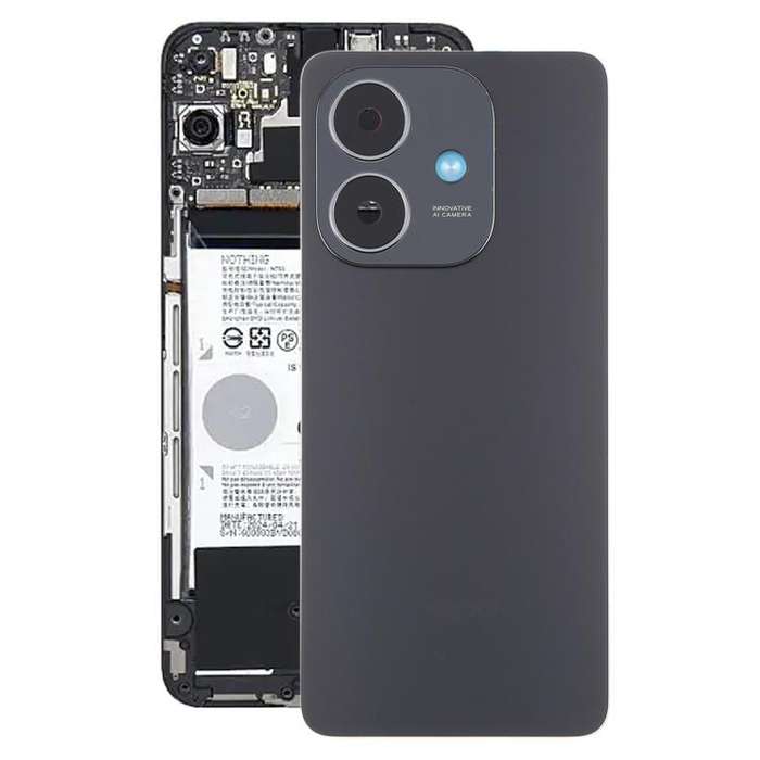 For OPPO A3x Global / A3i China Original Back Cover with Camera Lens Cover(Black)