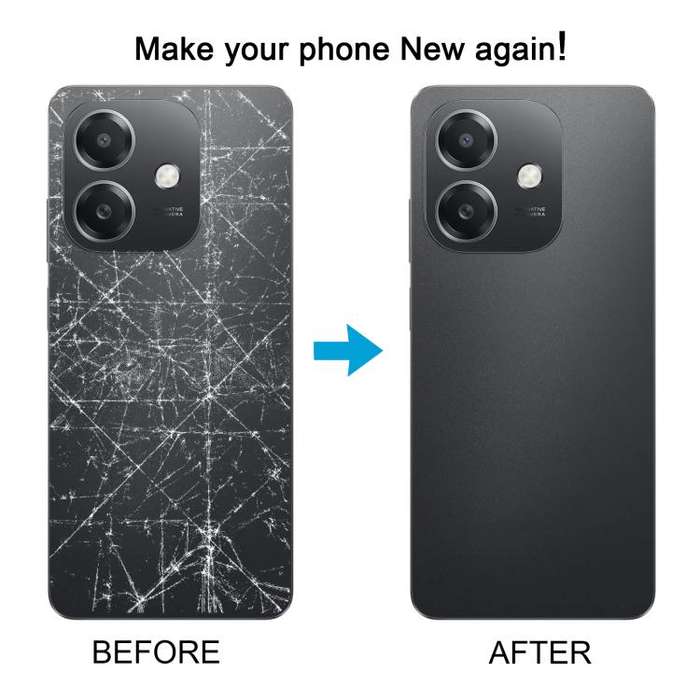 For OPPO A3x Global / A3i China Original Back Cover with Camera Lens Cover(Black)