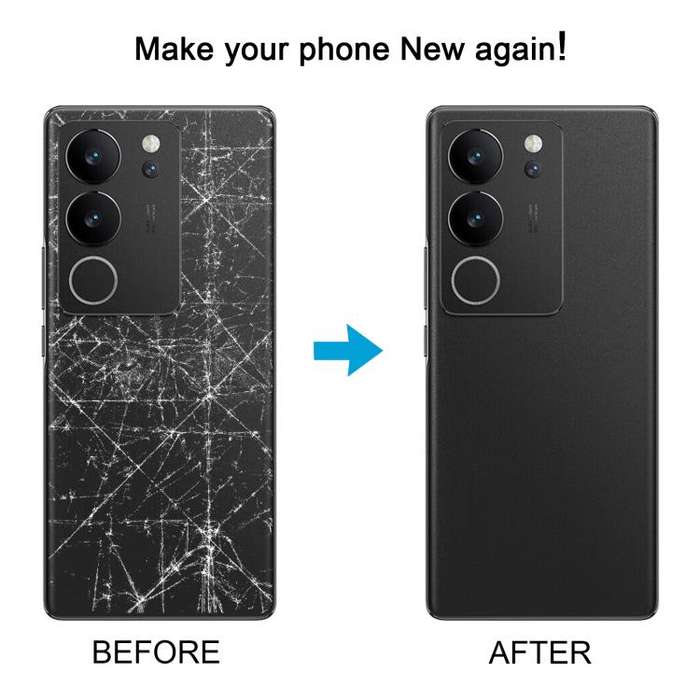 For vivo S17 Pro 5G V2284A Original Battery Back Cover with Camera Lens(Black)