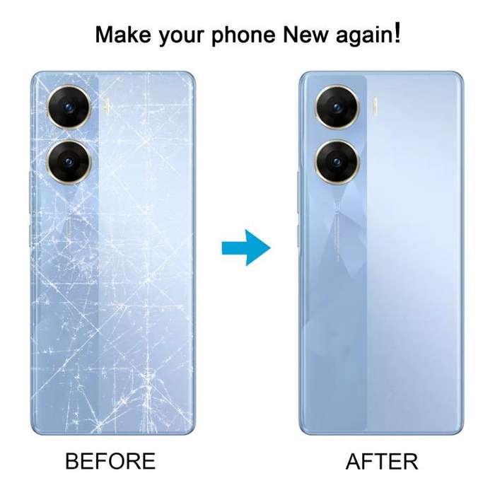 For vivo V29e India Original Battery Back Cover with Camera Lens(Red)