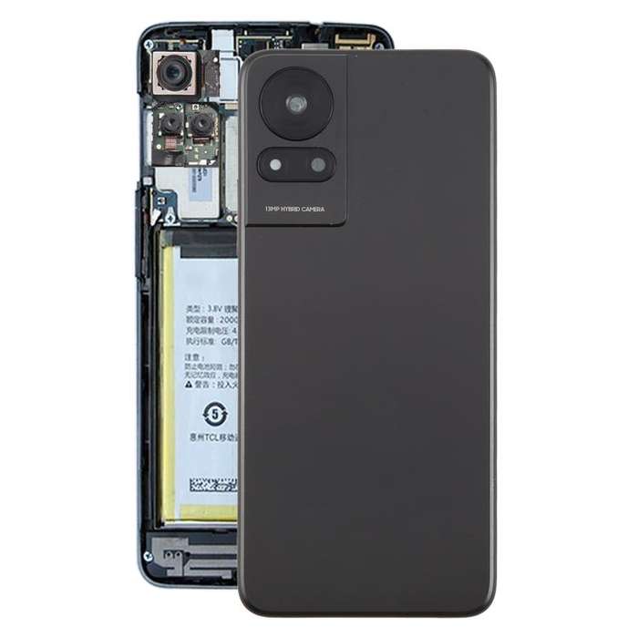 For TCL 50 LE Original Back Cover with Camera Lens Cover(Black)