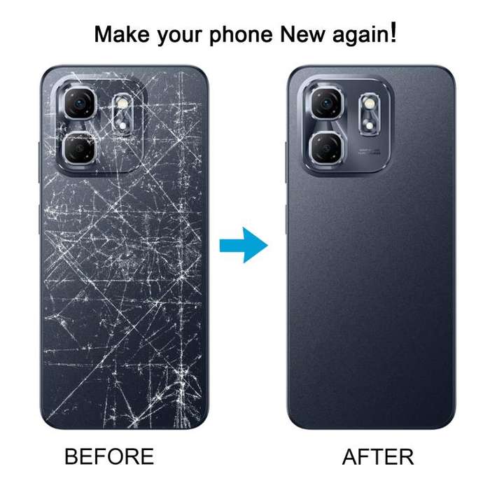For Infinix Hot 50i 4G X6531 X6531B Original Back Cover(Black)