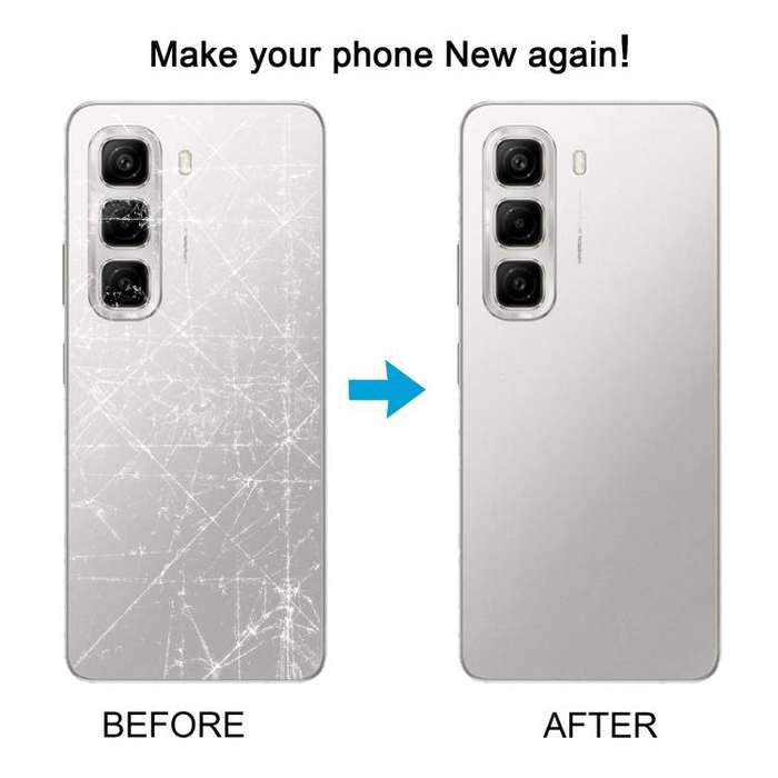 For Infinix Hot 50 Pro 4G X6881 Original Back Cover(Black)