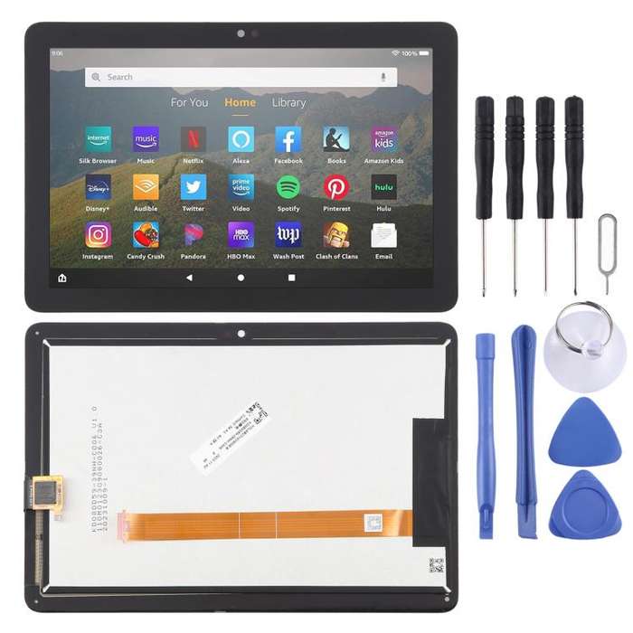For Amazon Kindle Fire HD 8 12th Gen 2022 R2SP8T LCD Screen with Digitizer Full Assembly (Black)
