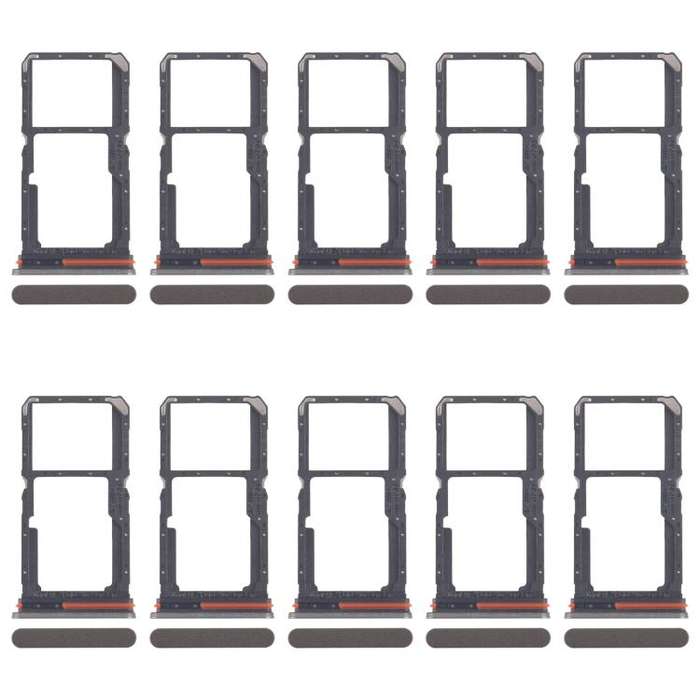 For OPPO A5 Pro 4G CPH2711 10pcs Original SIM Card Tray + SIM Card Tray / Micro SD Card Tray (Gold)