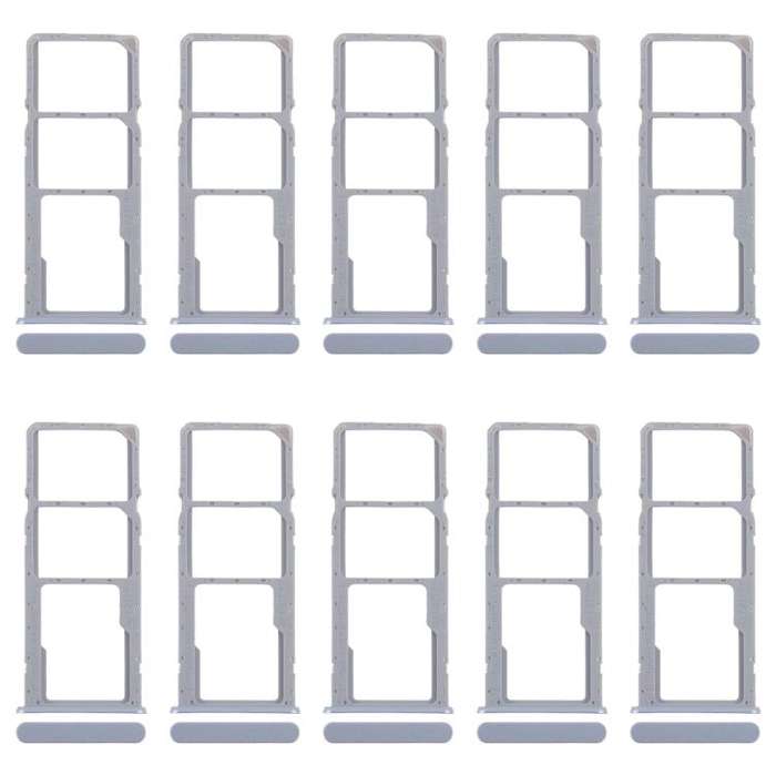 For Realme Note 50 RMX3834 10pcs Original SIM Card Tray + SIM Card Tray + Micro SD Card Tray (Pink)