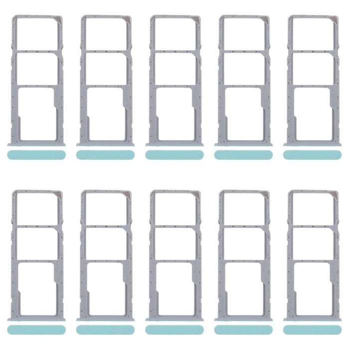 For Realme C51 RMX3830 10pcs Original SIM Card Tray + SIM Card Tray + Micro SD Card Tray (Green)